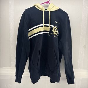 Vintage Nike University of Colorado Buffaloes Hoodie Mens L Puffy Ralph Deion